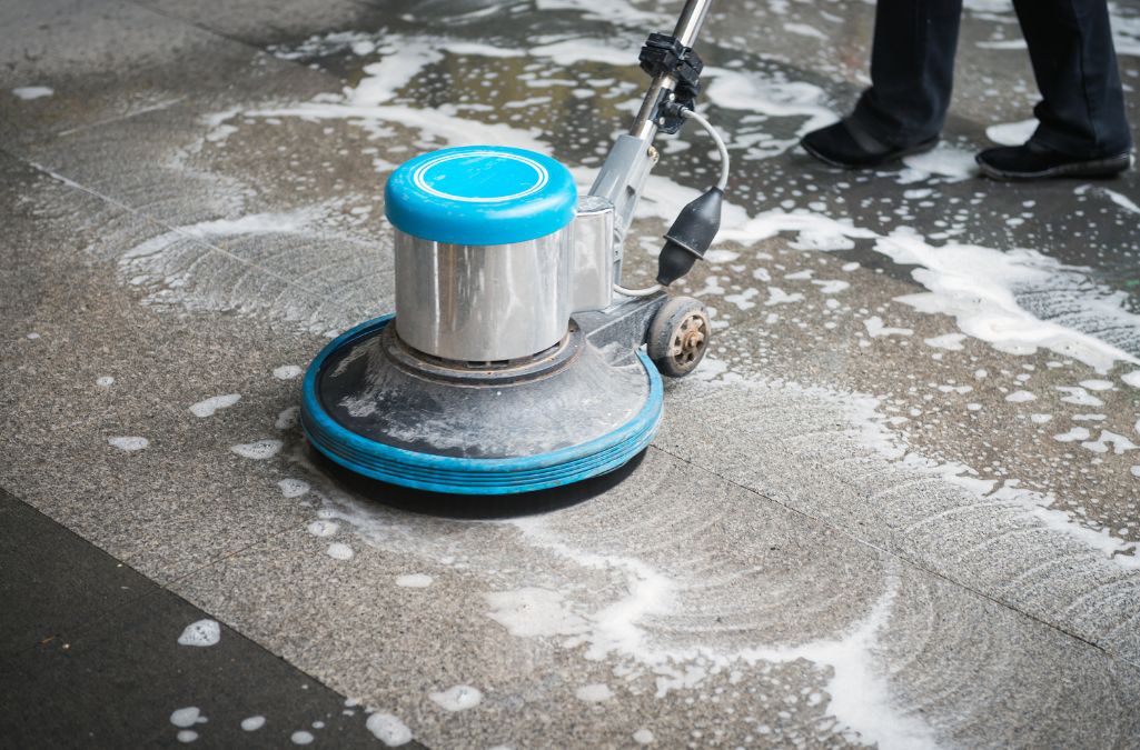 Expert cleaners from The Sunshine Cleaners during a comprehensive deep cleaning session in a Palma Ceia residence, showcasing effective stain removal and surface sanitization, Deep Cleaning Near Me.